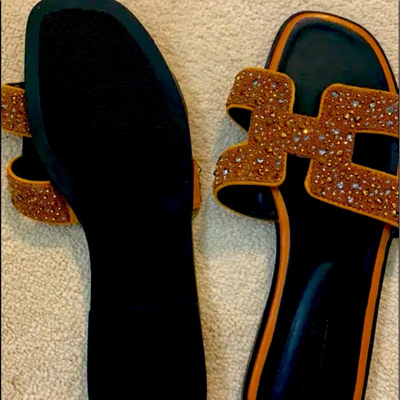 Summer Slides Sandals Brown only - Picture 3 of 3